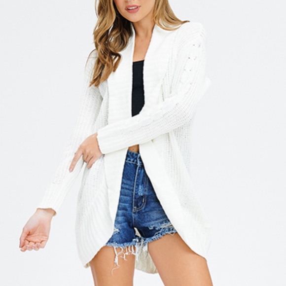 Sweaters - CLASSIC CREAM CARDIGAN